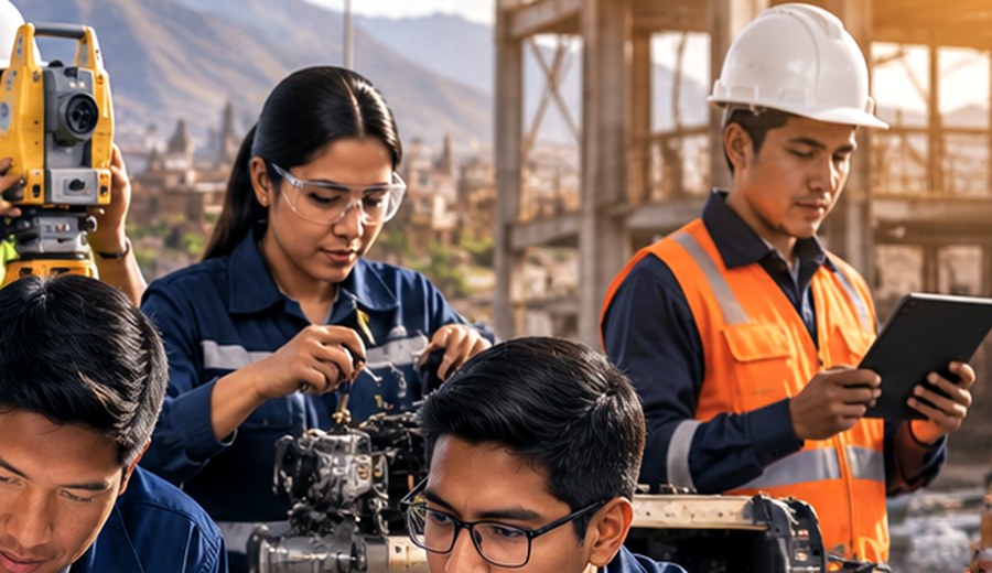 Profesionales técnicos en actividad de capacitación y trabajo