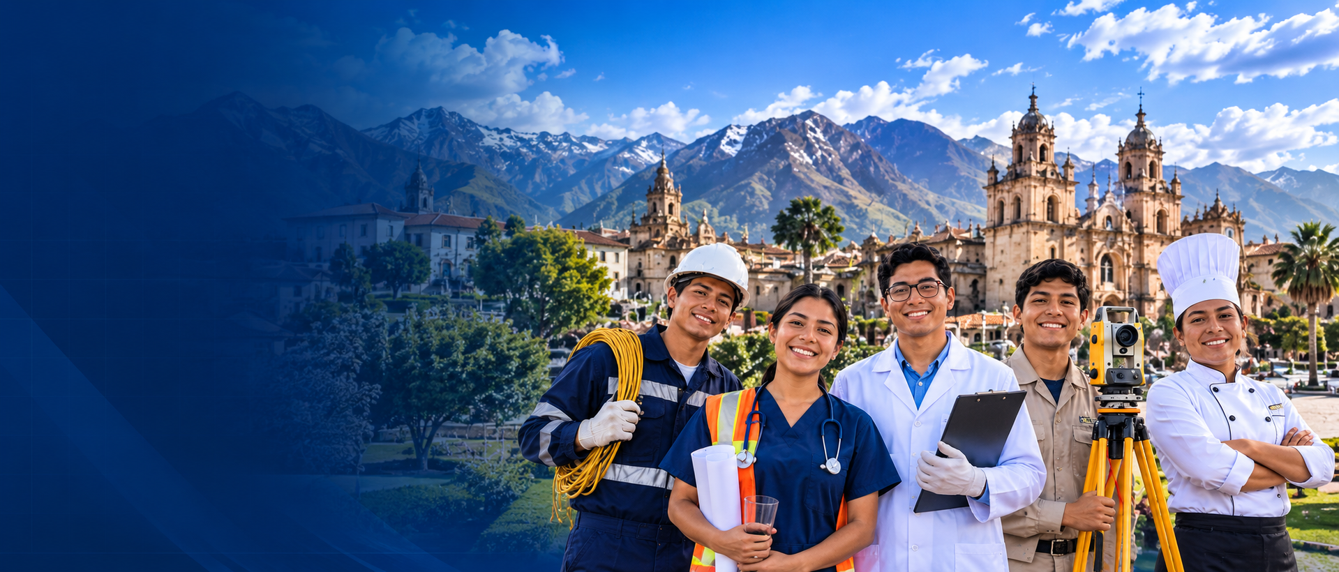 Profesionales técnicos del Perú trabajando